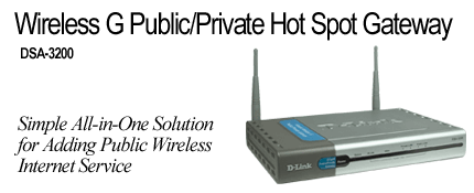 Wireless G Public/Private Hot Spot Gateway